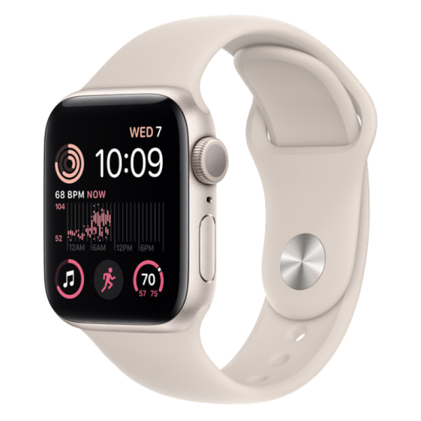 Apple Watch Series SE 2 40mm Starlight Aluminum Case with Starlight Sport Band